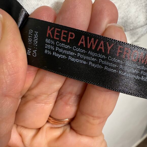 Free People Movement Gray Sweat Shirt Sz S - Picture 8 of 14